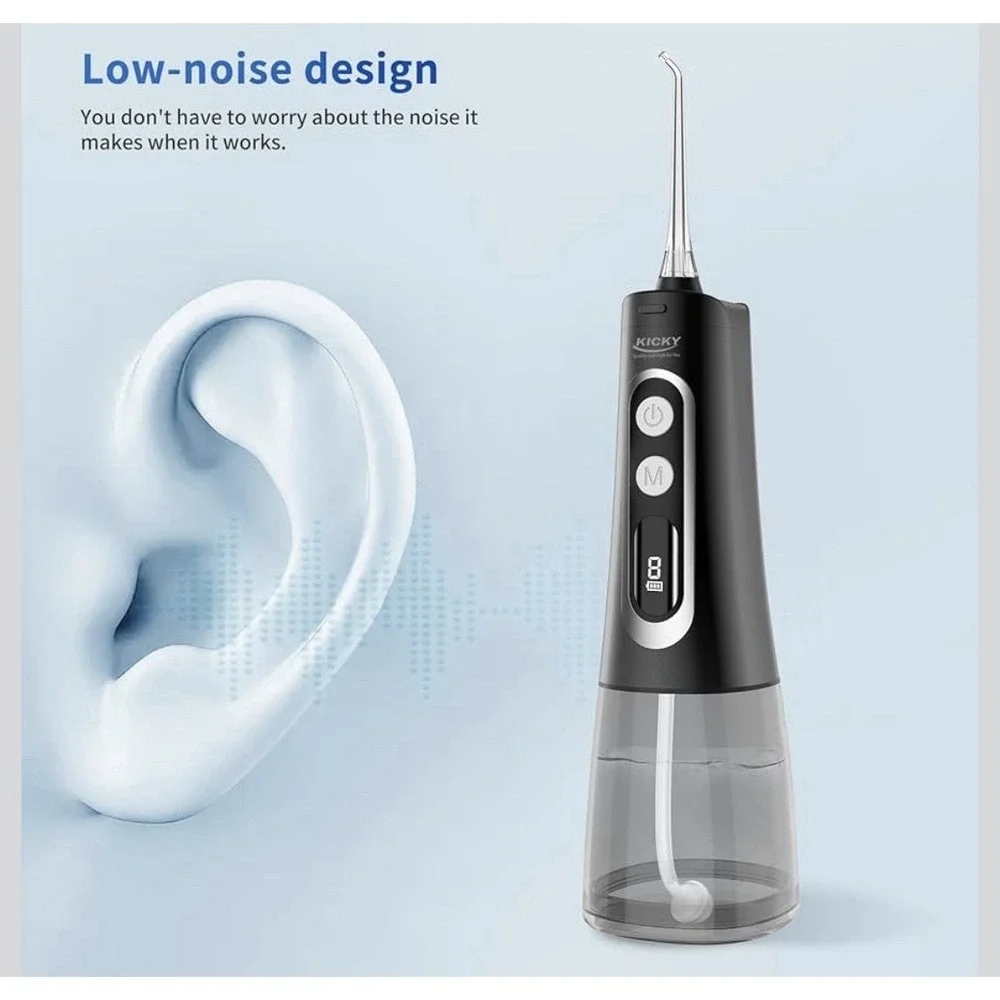 Water Dental Flosser Cordless for Teeth Cleaning‎ - 4 Modes Oral Irrigator 300ML